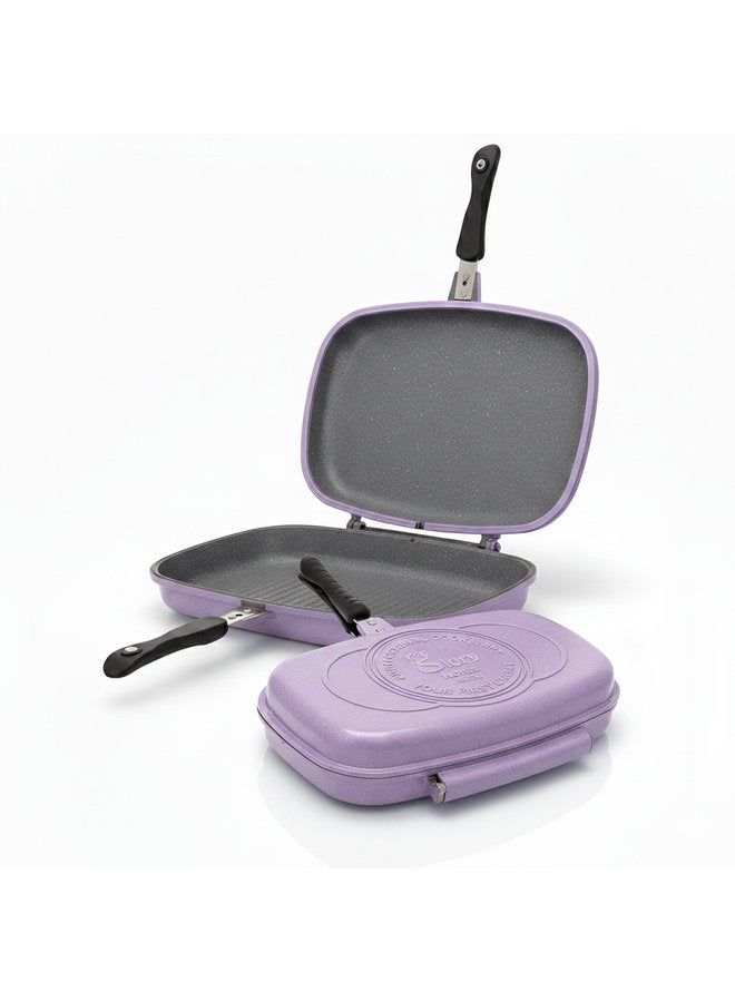 جلوري دبل جريل جرانيت غير لاصق لوكس مقاس 40 – بنفسجي